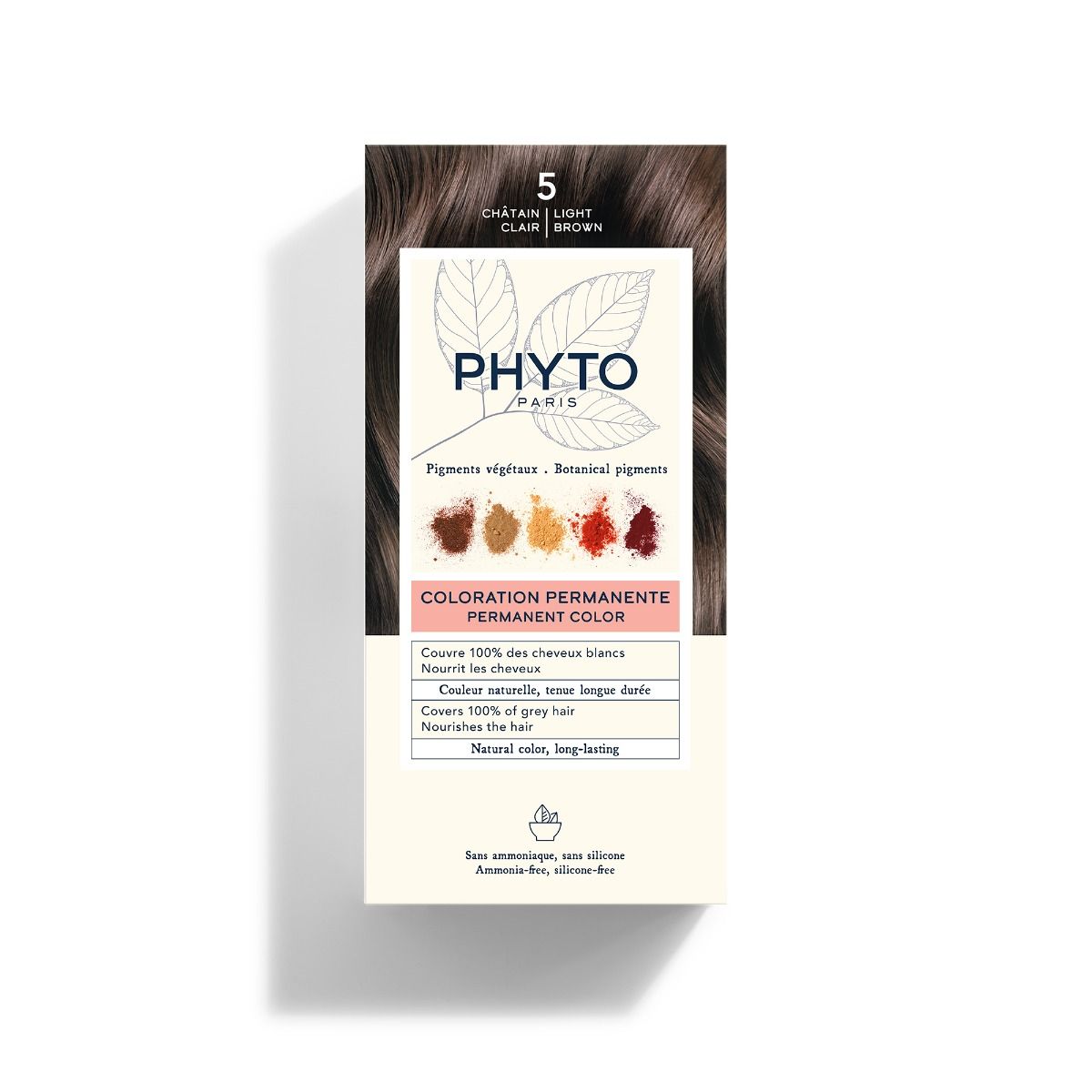 PHYTO COLORATION 5 Helles Braun
