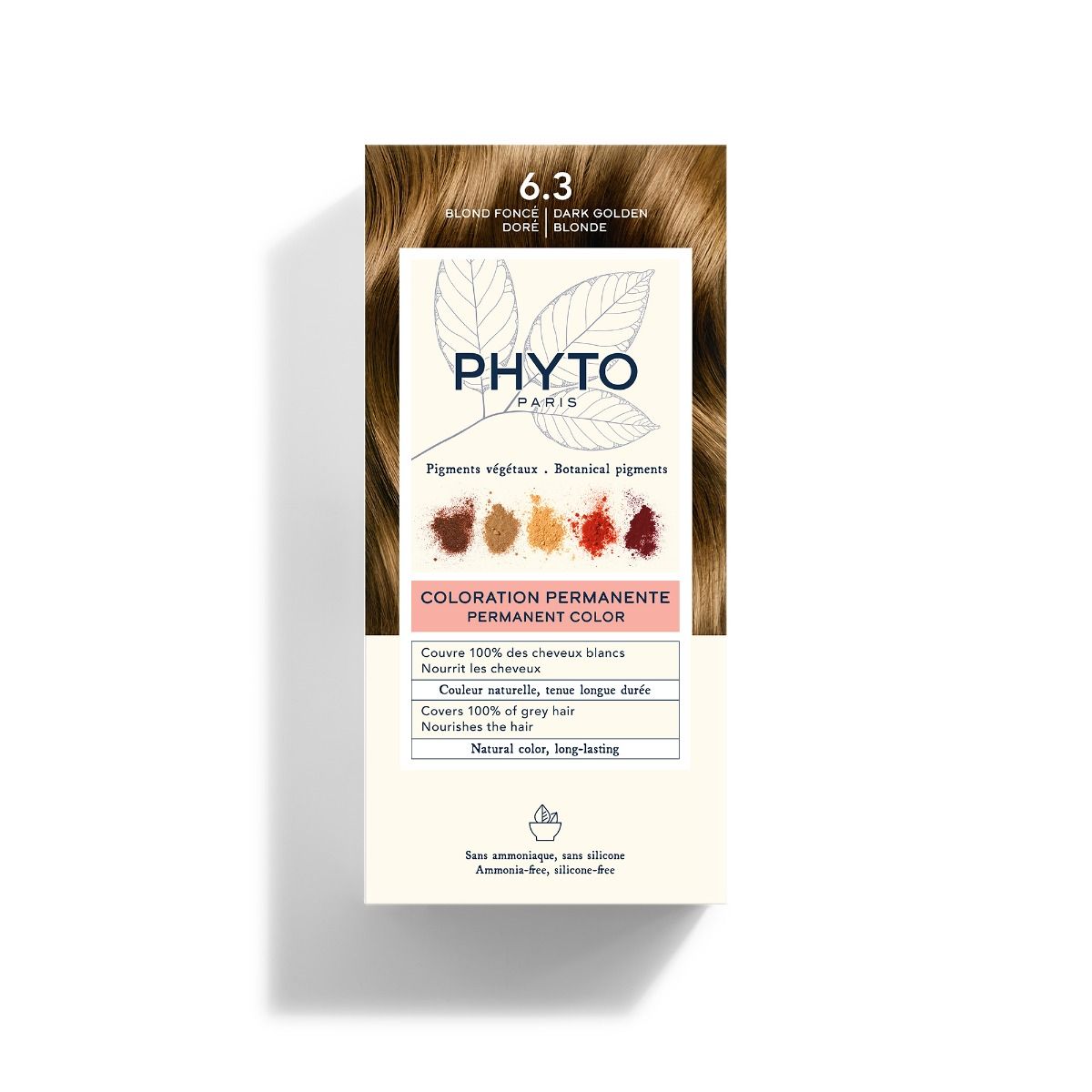 PHYTO COLORATION 6.3 Dunkel Goldbraun