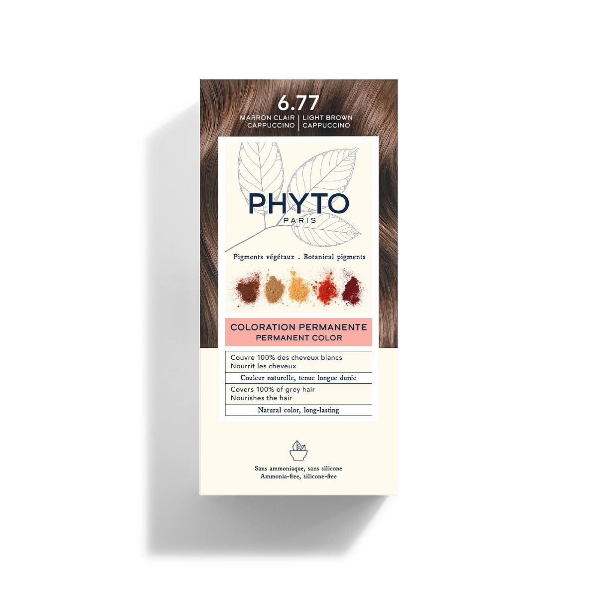PHYTO COLORATION 6.77 Hellbraun Cappucino